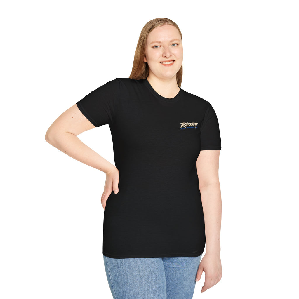 Racerot Tralalero Tralala Racing Logo T-Shirt | Brainrot Retro Speed Graphic Shirt
