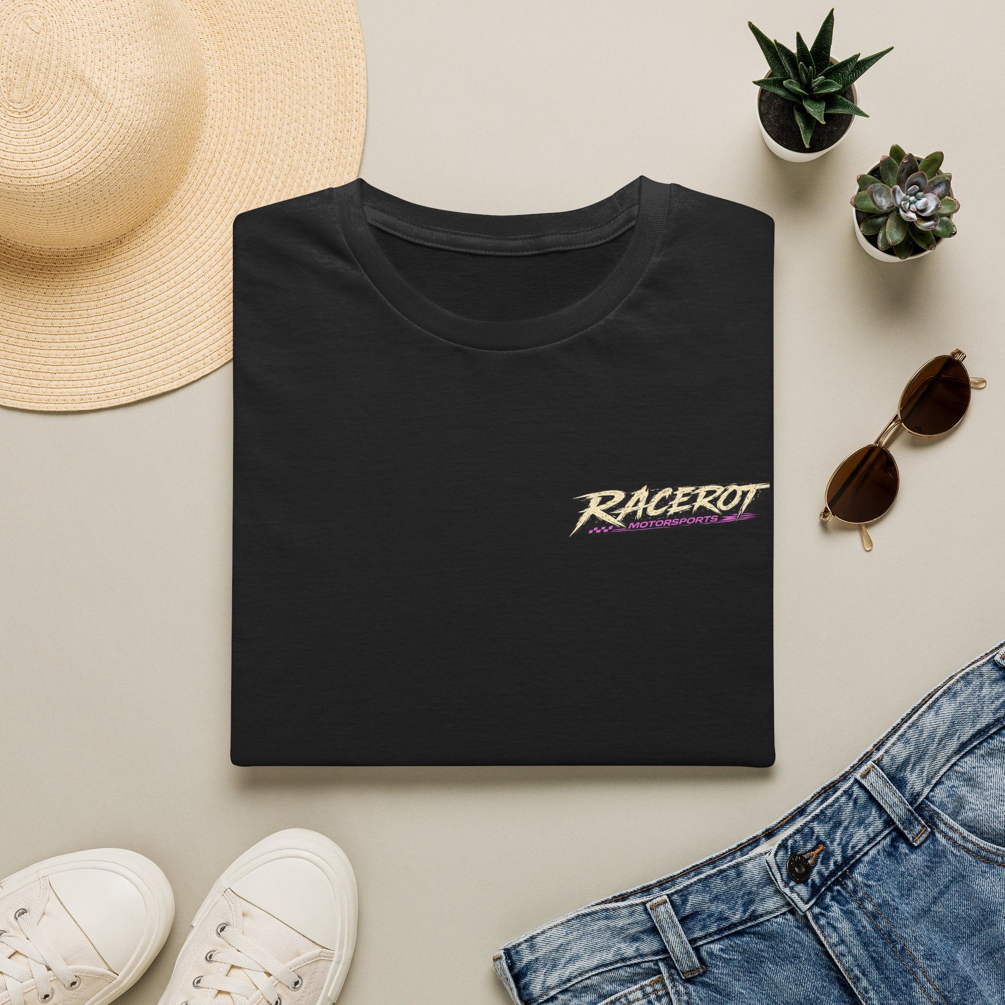 Racerot Tung Tung Tung Sahur Racing Logo T-Shirt | Brainrot Retro Speed Graphic Shirt